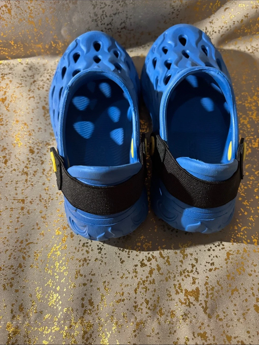 Skechers Kids Blue Flame-Cut Slip-On Water Shoes